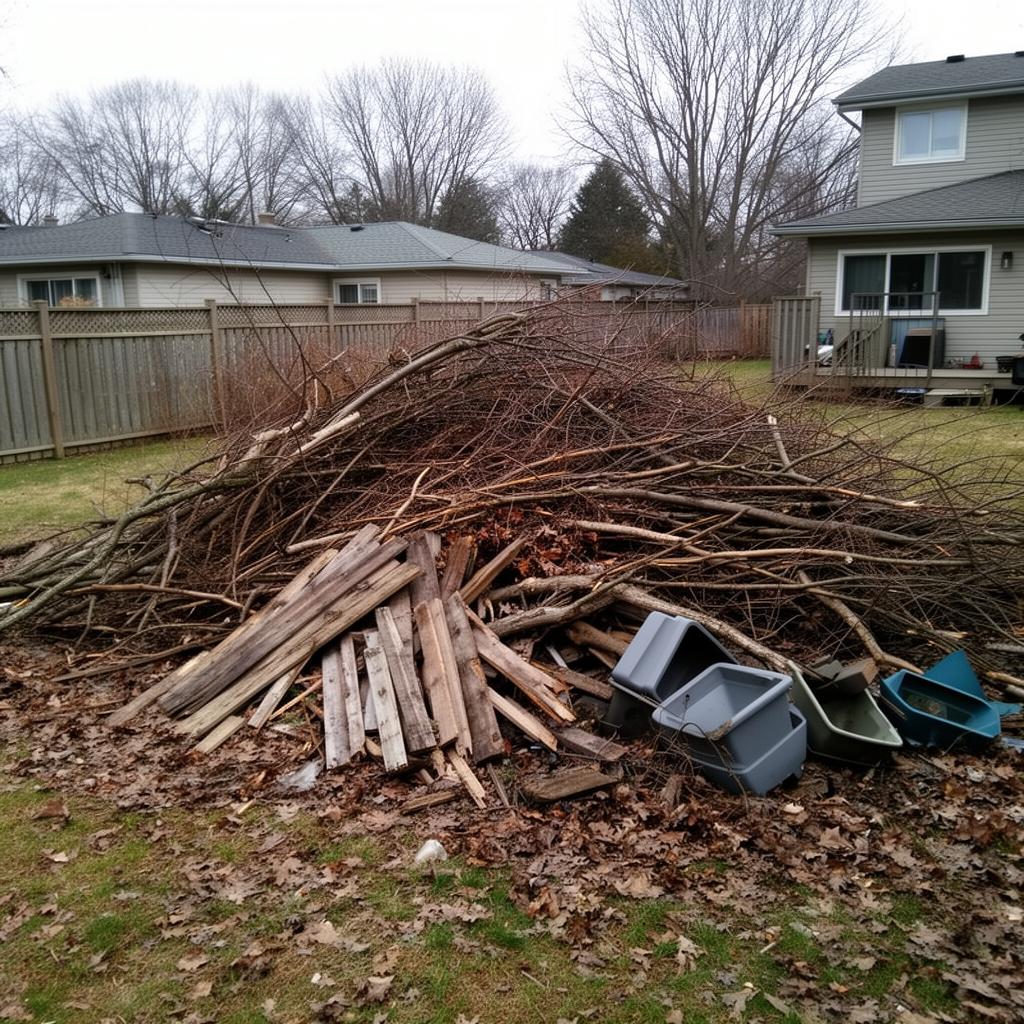 Before — Yard Waste — Belle River