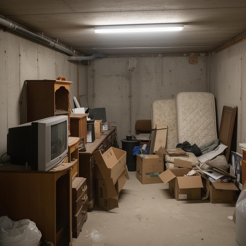 Before — Basement Cleanout — Essex